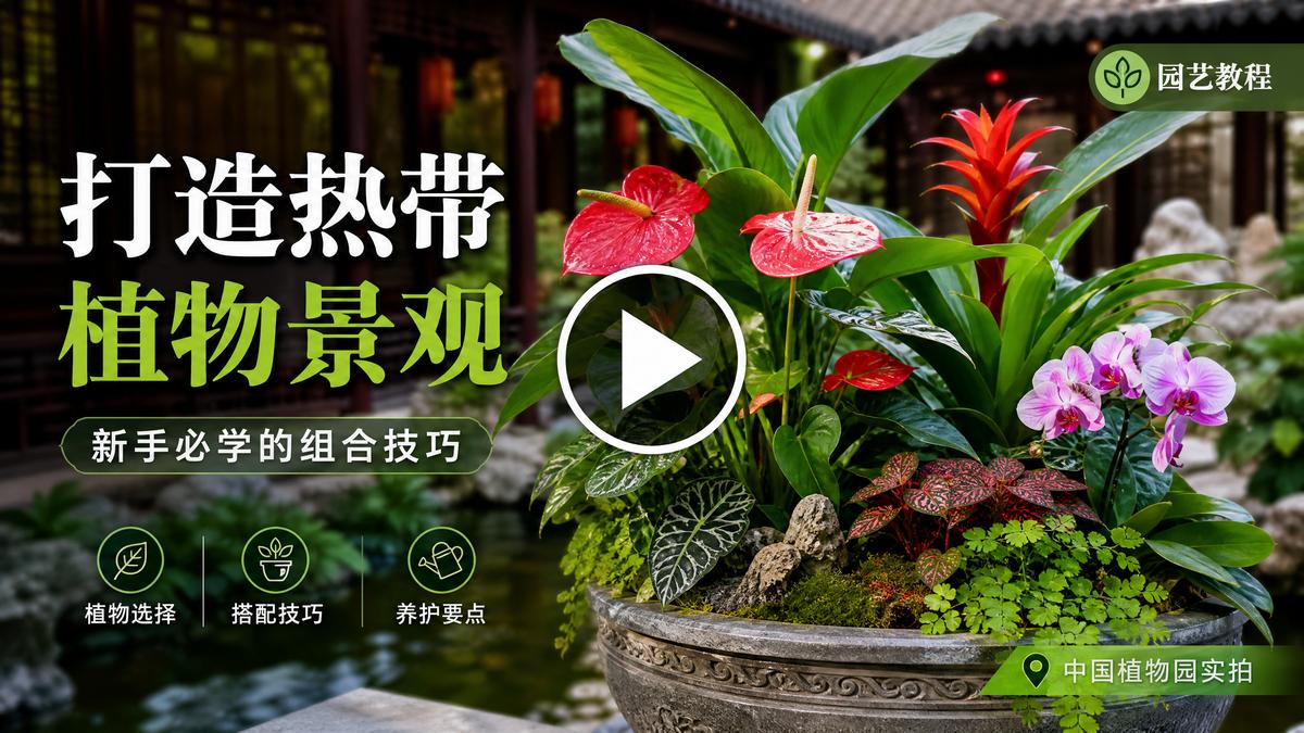 猎奇【猎奇AI赋能】AI植物视频剪辑教程演示，智能场景设计视频