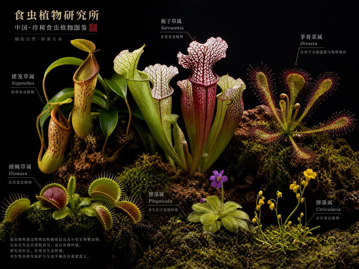 猎奇【猎奇植物视频】热带雨林珍稀食虫植物完整视频教程演示